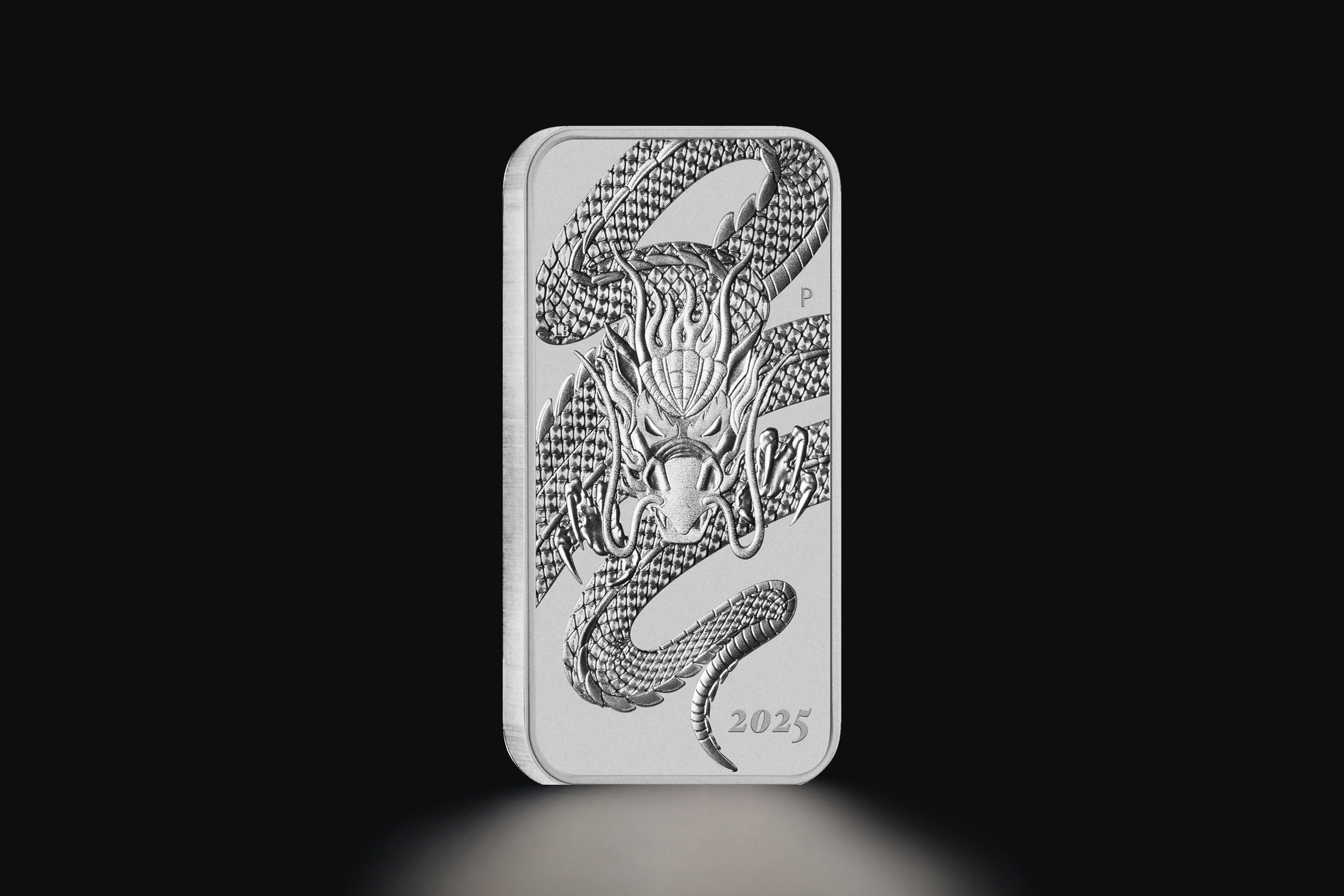 1 oz Australian Dragon Rectangular Silver Coin - Tavex Latvia