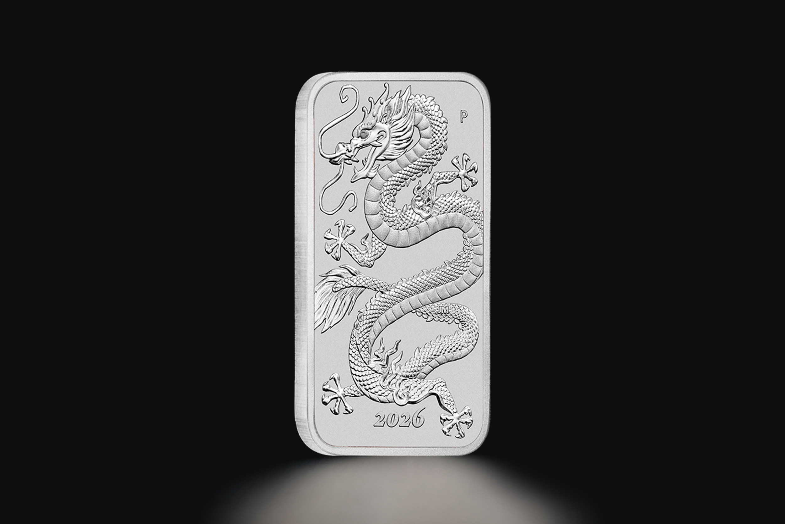 1 oz Australian Dragon Rectangular Silver Coin - Tavex Latvia