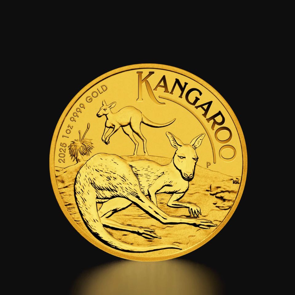 1 oz Australian Kangaroo Gold Coin - Zelta monētas un stieņi