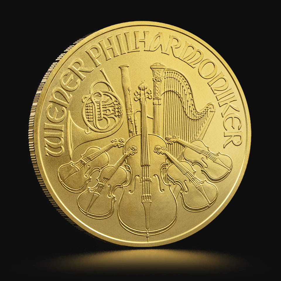 1 oz Austrian Philharmonic Gold Coin - Zelta monētas un stieņi