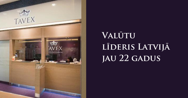 Izdevīgs valūtas kurss Tavex